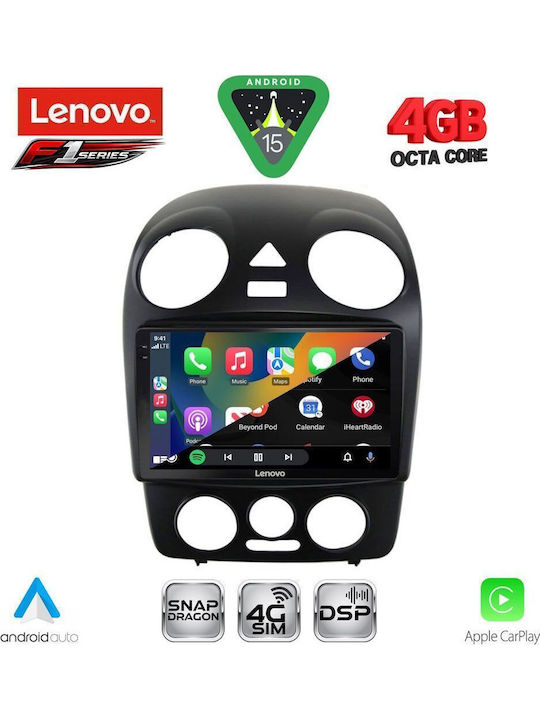 Lenovo Lenovo Auto-Audiosystem für Volkswagen Käfer 2004-2011 Bluetooth USB Eingebautes Wi-Fi GPS Apple CarPlay Android Auto mit 9 Zoll Touchscreen SSQ 9742 CPA