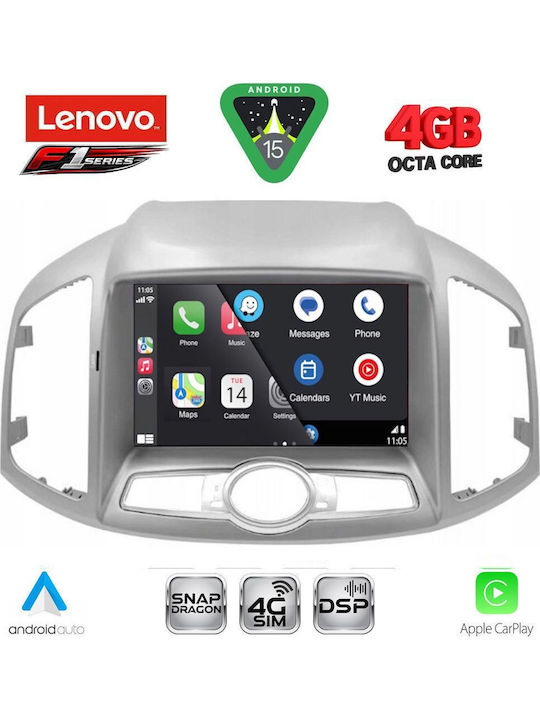Lenovo Car Audio System for Chevrolet Captiva 2012-2018 (Bluetooth/USB/WiFi/GPS/Apple CarPlay/Android Auto) with 9" Touch Screen