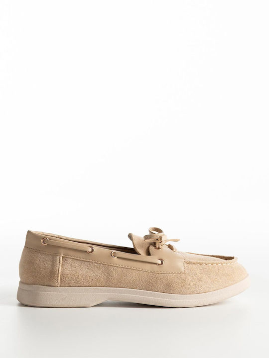 Γυναικεία Loafers σε Μπεζ Χρώμα