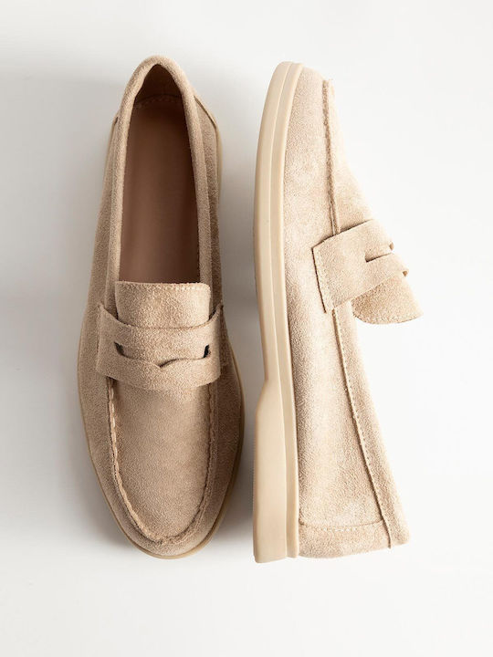Γυναικεία Loafers σε Μπεζ Χρώμα