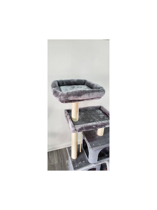 Kratzbaum Katzenbäume Gray 4 Ebenen 60x35x126cm