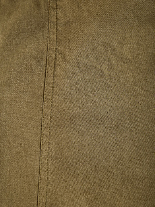 Summer Midi Dress Khaki