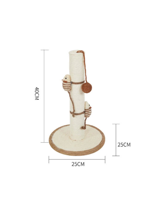 Animal Kratzbaum Pole Beige 25x25x40cm