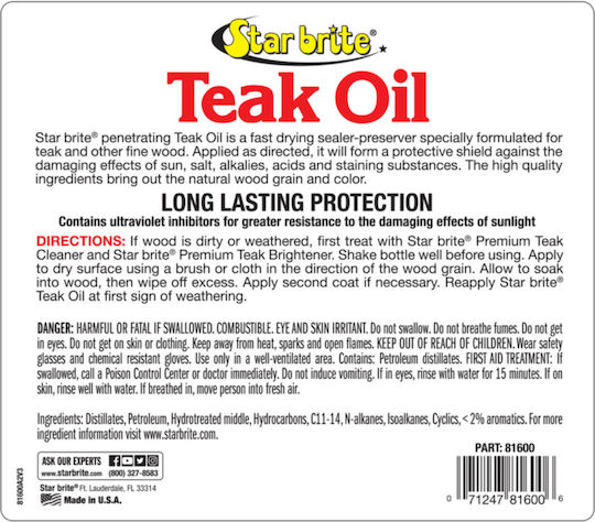 Star Brite Teak Öl 3,78l
