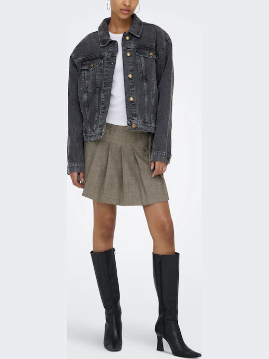 Women's Jacket for Spring - Autumn Washed Black