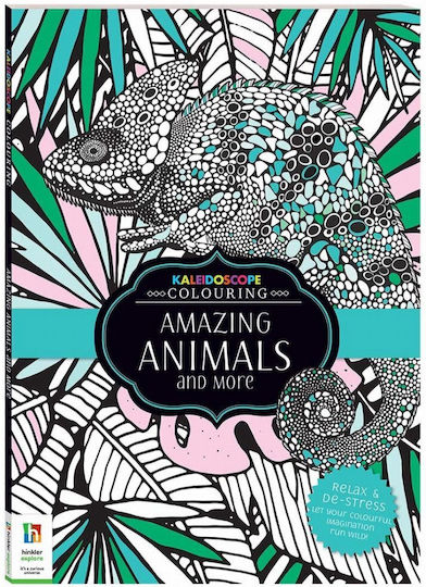 Kaleidoscope Colouring Book 72pp Amazing Animals More