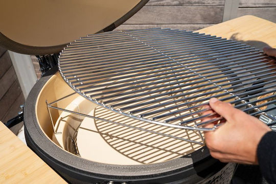 Outdoorchef Keramische Holzkohlegrill Kamado Mit einem Deckel und Thermometer 46x46cm