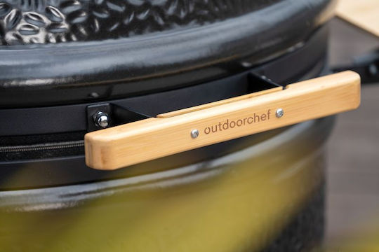 Outdoorchef Keramische Holzkohlegrill Kamado Mit einem Deckel und Thermometer 46x46cm