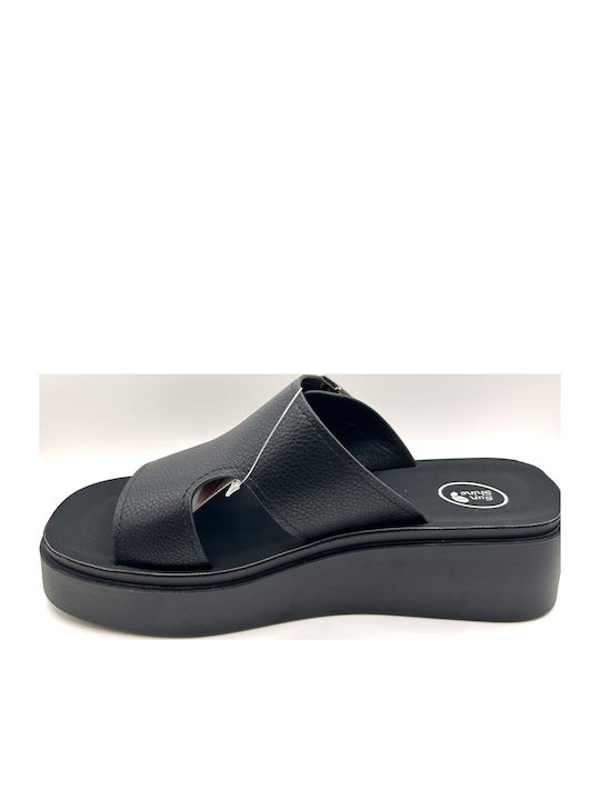 Summer Women's Platform Shoes in Slipper Style Black