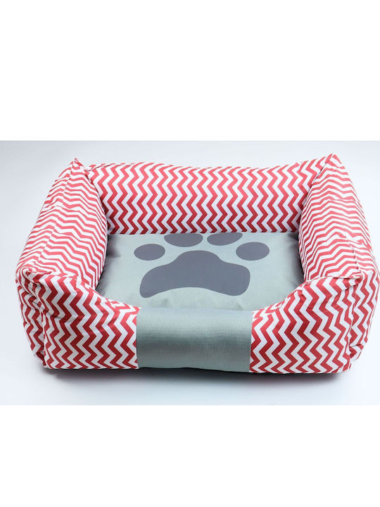 Animal Sofa Dog Bed Red 80x70cm
