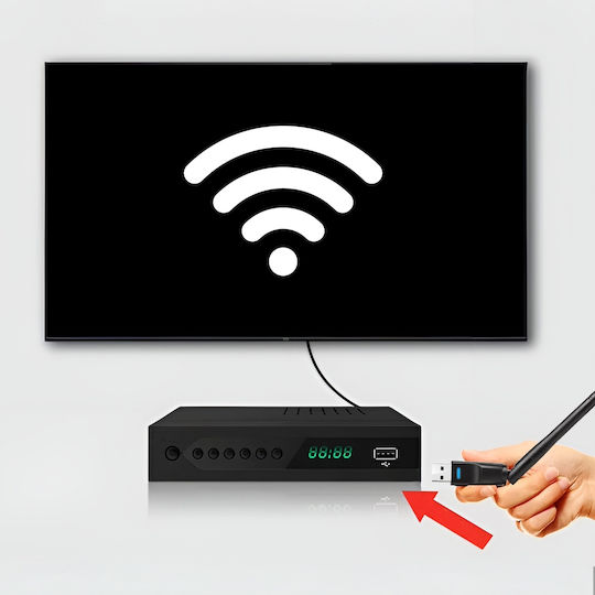 Network Card Usb Wifi Adapter Wi-fi Antenna Dvb-t2 Hevc Tuner Decoder Zenwire Wd-1516