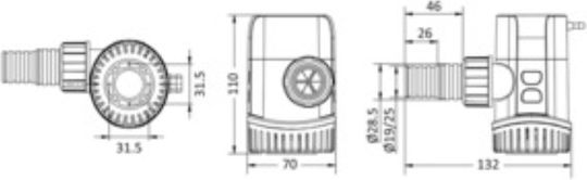 Europump Next Generation Помпа Bilge Потопяема 600 Галона 12v