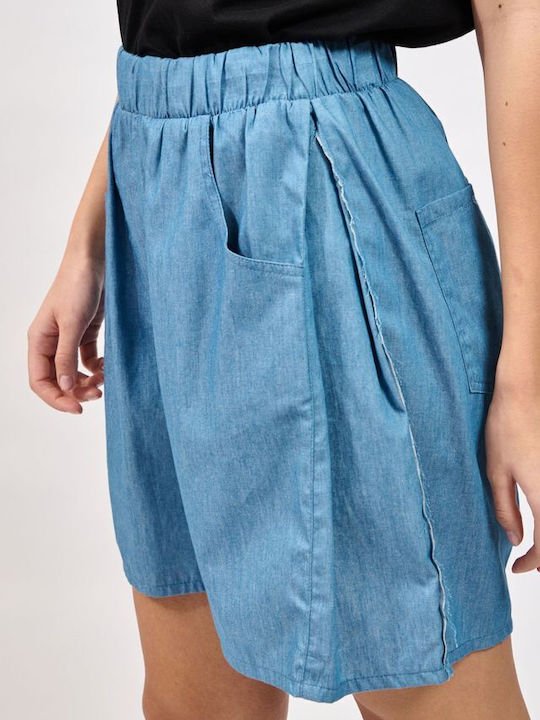 Collectiva Noir Women's Activewear Bermudas Light Blue