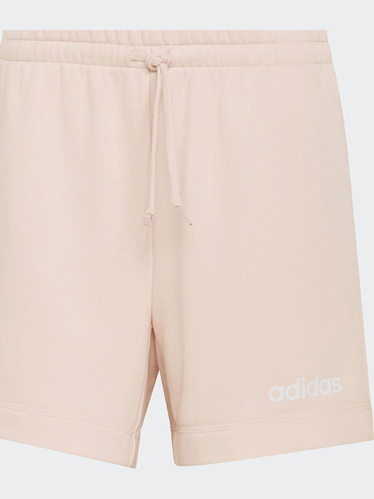 Essentials Linear French Terry Women's Terry Activewear Shorts Pink