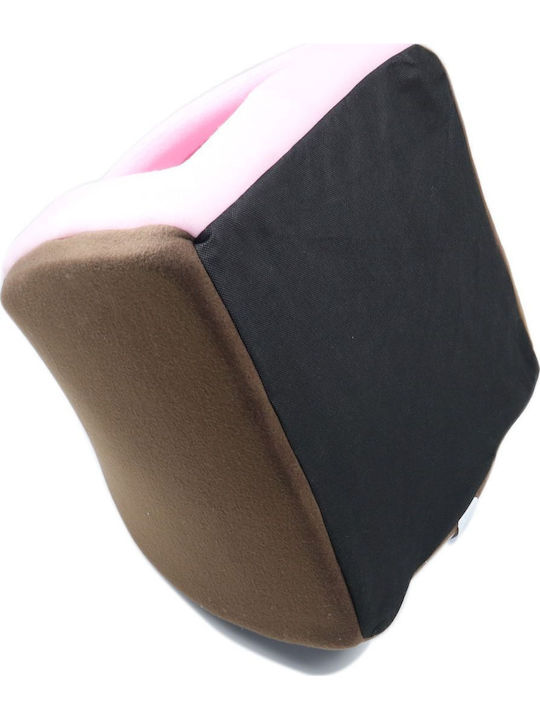 Dog Bed Nest Brown/Pink 38x38cm