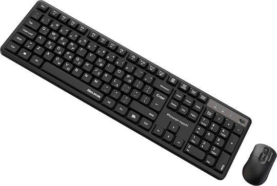 Powertech Powertech Kabelloses Tastatur & Maus Set Griechisch