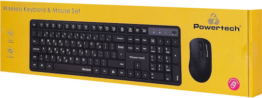 Powertech Powertech Kabelloses Tastatur & Maus Set Griechisch