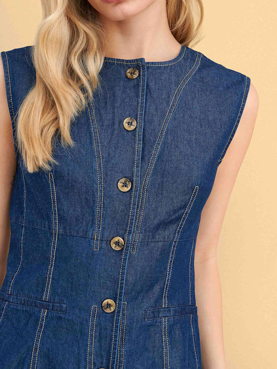 Blue Women's Vest