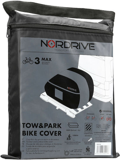 3-4 Bike Cover Bike Rack Tow Ball Attachment 190x50x130 Cm