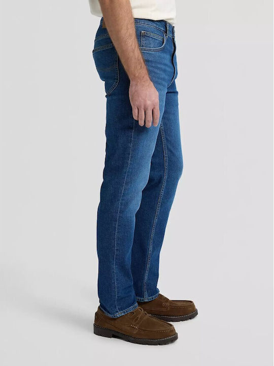 Men's Jeans Pants with Slim Straight Fit Blue
