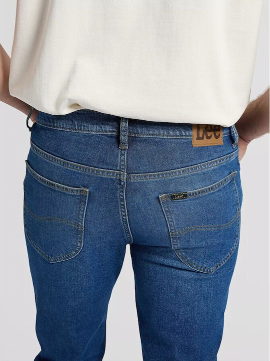 Men's Jeans Pants with Slim Straight Fit Blue