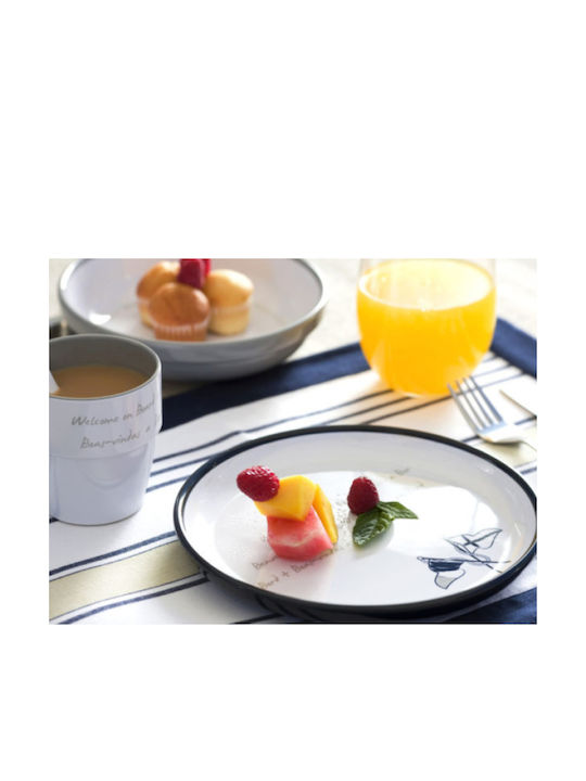 Marine Business Welcome On Board Пустинна Чиния от Меламин Синя 13.5см 6 Бройки