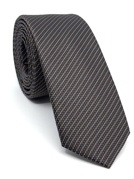 Life Style Butiken Set of Men's Printed Ties in Brown Colour