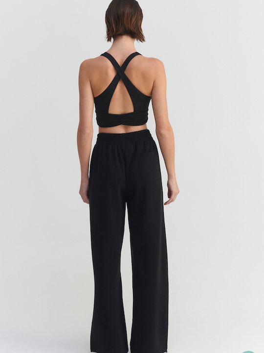 Flared Sweatpants Black