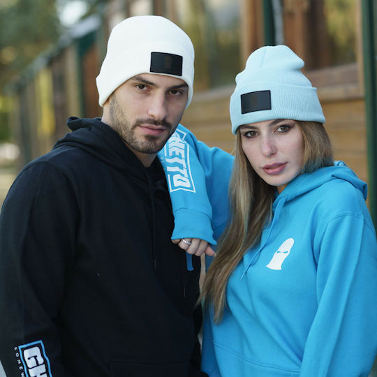 Beanie Unisex Strickmütze in Weiß