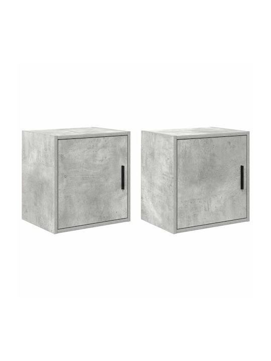 Wand Wohnzimmer Schrank aus Spanplatte Grau 40x30x41cm