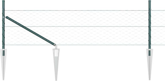 vidaXL Wire Fencing Set Green 0.5x25m