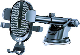 ATC Car Mobile Mount with Adjustable Hooks Black