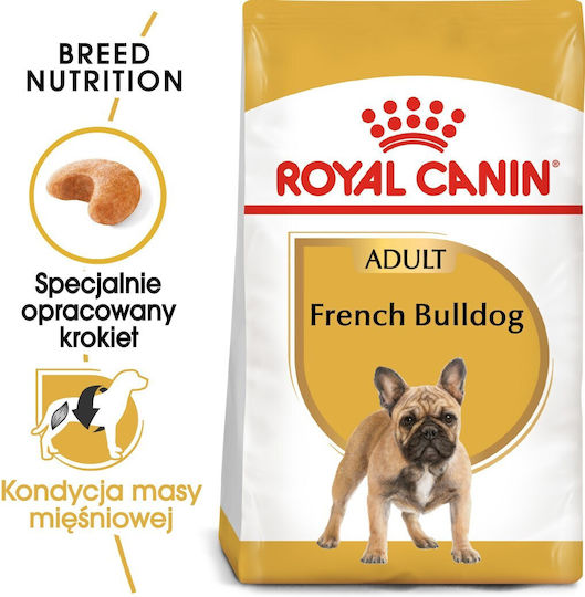 Royal Canin French Bulldog Adult 9kg Hrană Uscată pentru Câini Adulţi de Rase Mici cu Păsări de curte