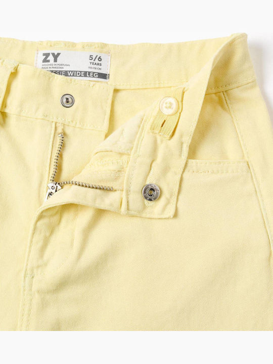 Pantaloni Denim Galbeni Pentru Copii