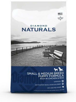 Naturals Small/Medium Puppy 15kg Dry Food for Small & Medium Breed Puppies with Chicken and Rice