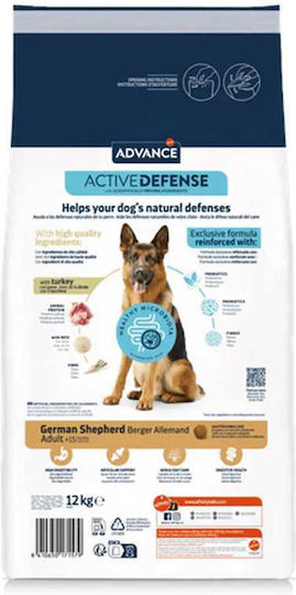 Affinity Advance German Shepherd 12kg Ξηρά Τροφή για Ενήλικους Σκύλους Μεγαλόσωμων Φυλών με Γαλοπούλα και Ρύζι