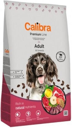 Calibra Premium Adult 12kg Ξηρά Τροφή για Ενήλικους Σκύλους με Μοσχάρι