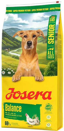 Josera Balance 12.5kg Dry Dog Food Light Gluten Free for Elderly Dogs with Chicken and Rice