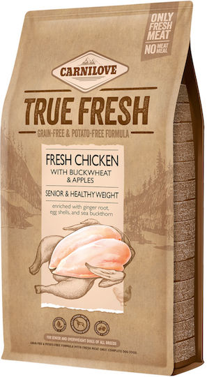 Carnilove True Fresh 1.4kg Hrană Uscată fără Cereale pentru Câini Seniori cu Pui