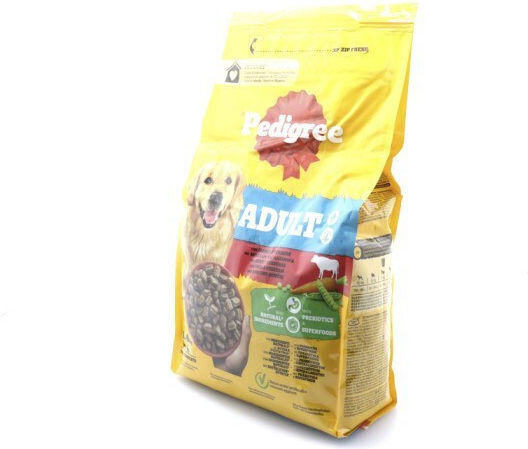 Pedigree 1.4kg Trockenfutter für erwachsene Hunde mit Kalb