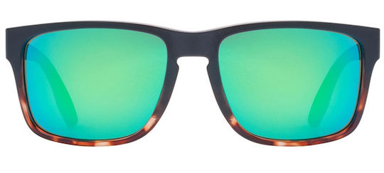 Uvex Cycling Glasses with Black Frame and Mirror Lenses