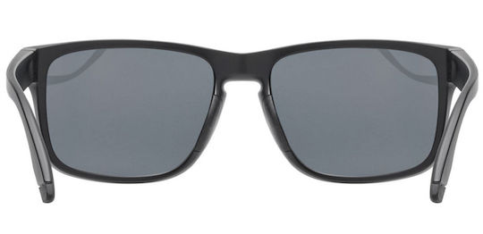 Uvex Cycling Glasses with Black Frame and Dark Lenses