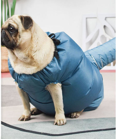 Animal Tragbarer Hundetrockner Blau mit Dachfirst 135cm
