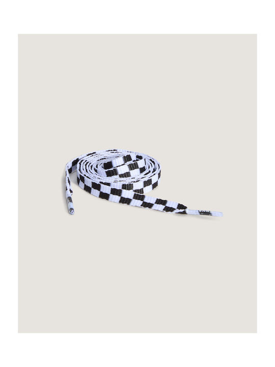 Vans Unisex Checkerboard Fat Shoe Laces Black White Vn000t0hy28