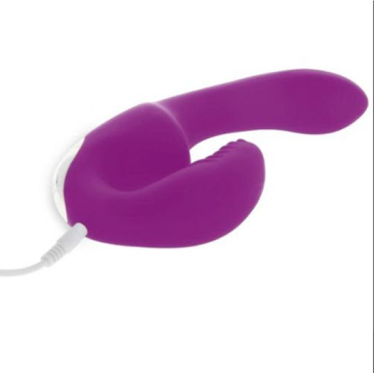 Aufladbares Trägerloses Strap-On Mit 10 Funktionen Fernbedienung 17,5cm