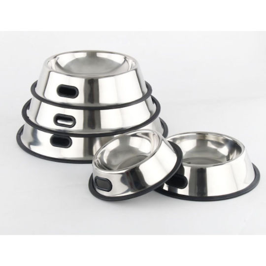 Animal Stainless Steel Bowl Food & Water for Dog & Cat 300ml in Silver Color