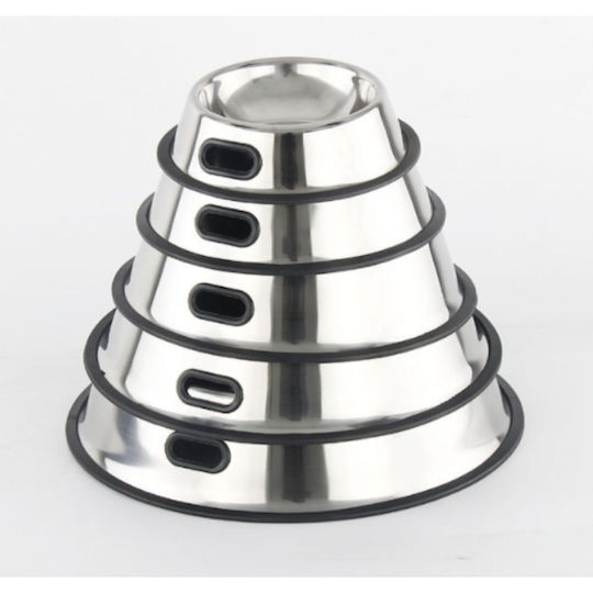 Animal Stainless Steel Bowl Food for Dog & Cat 900ml in Silver Color