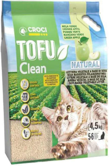 Croci Clean Cat Litter Tofu with Scent Green Apple 10lt