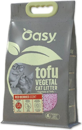 Oasy Φυτική Άμμος Γάτας Tofu 6lt