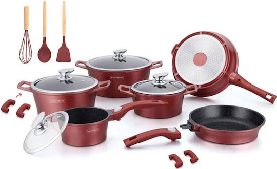 Royalty Line Cookware Set with Stone Coating 6pcs